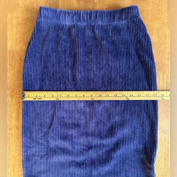 Free People Helen Ribbed Tube Midi Skirt—Purple—Size Small - Picture 5 of 8